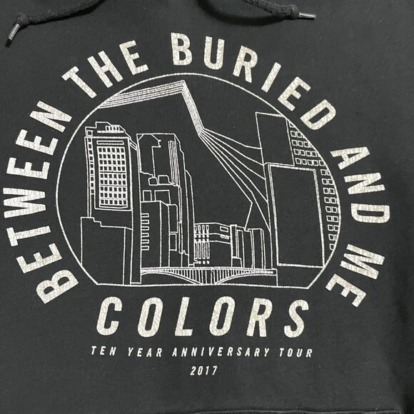 Rare Between The Buried And Me Colors 2017 10 Year Aniversary Tour Hoodie Large - Picture 3 of 8